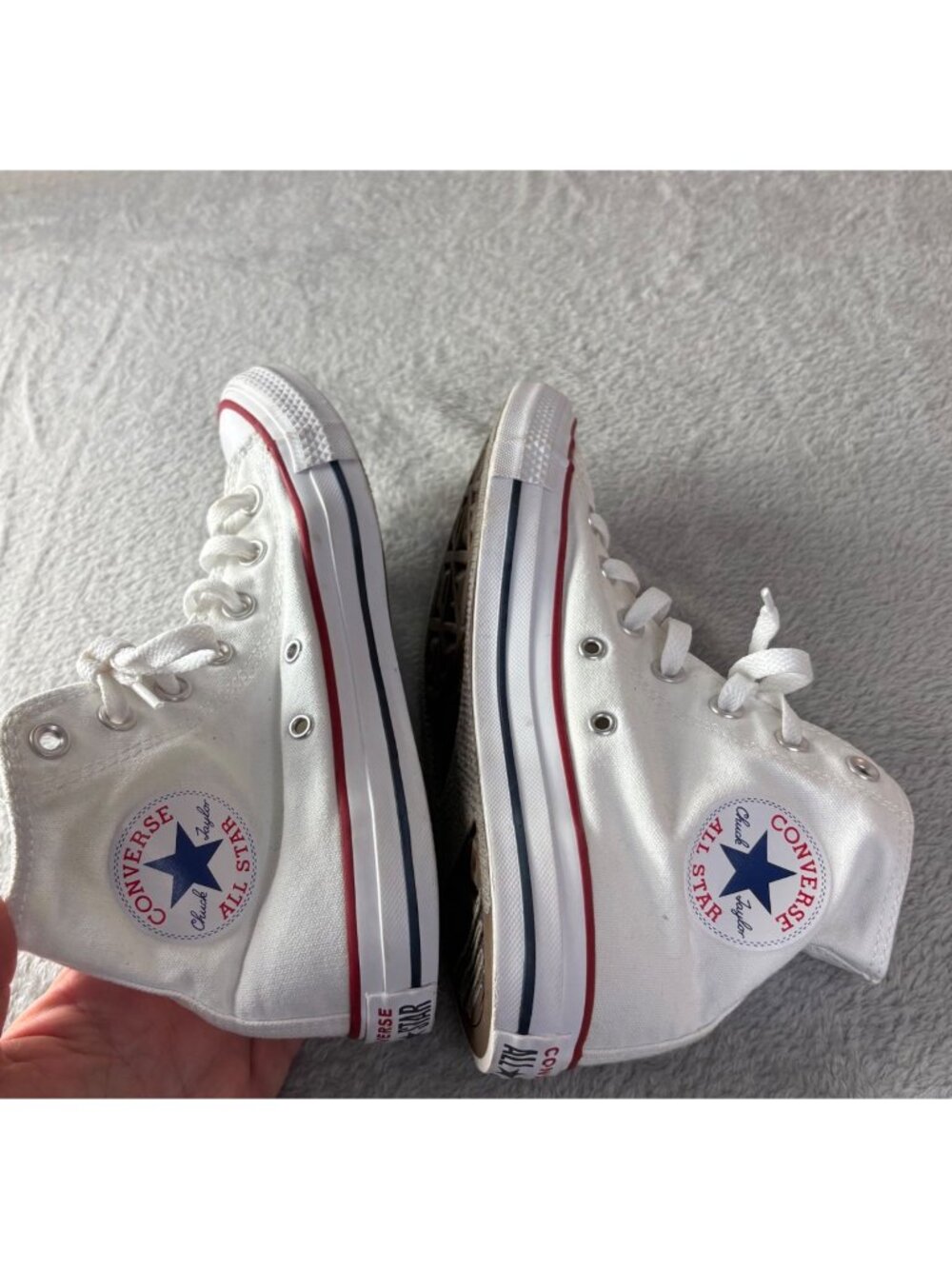 Converse All-Star High-Tops Womens 8 White Chuck Taylor